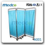 A001 Foldable stainless steel hospital ward screen MED-A001