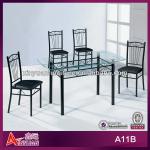 A11B China furntiure dining room sets glass table A11B