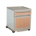 ABS bedside locker with four castors ZC-L-01