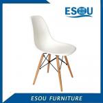 ABS Cheap Outdoor Plastic Wood White Relaxing pp Dining Room Chair AC-02WH