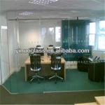 Acid etched Laminated Glass office partition