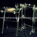 Acrylic 2 folding tables with caddy J1018219