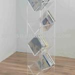 Acrylic CD Tower,Acrylic CD Shelf,Acrylic CD Rack ZCR-009