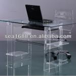 Acrylic computer desk clear,furniture computer desk,modern computer table HQ-S2013060303