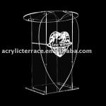 Acrylic lectern acrylic podium pulpit with Heart-shaped panel J10020217