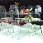 Acrylic perspex dining Table and Chairs, Terrace-Sets-20111101