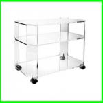 acrylic restaurant service trolley JS-027