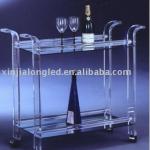 Acrylic serving trolley,Hotel trolley,Hotel Furniture V21155