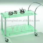 Acrylic serving trolley,Hotel trolley,Hotel Furniture V21149