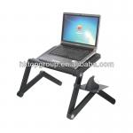 adjustable aluminum laptop desk with fan and mouse pad Q7