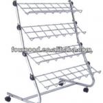 Adjustable folding 5 tier stable metal shoe rack DG-0871