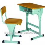 Adjustable single student desk and chair, 2013 new style adjustable single desk and chair/nice quality adjustable desk and chair SF-02A