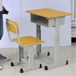 adjustable wooden student desk and chair,school set,school desk FT05#