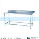 AISI 201,1 Tier, TT-BC338E, with Splashback, Metal Table Frames TT-BC338E