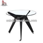 alibaba express italian cheap modern round metal glass luxury console table XH-Z-209