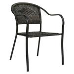 all weather brown restaurant antique big large outdoor metal plastic woven coloured garden round stackable rattan wicker chair M04668