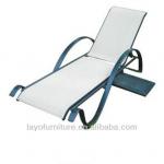 Alum chaise lounge alum frame powder coating with side tray modern sun lounge L8010.1