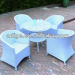 Aluminium frame rattan conversation 2-4 seating set Lilly