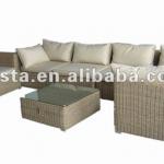 aluminium wicker multi people use sofa set HD8049Bset