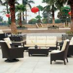 Aluminum and PE rattan furniture ZXGS-222 sofa set ZXGS-222