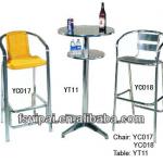 aluminum Bistro table and chair YC017 YC018 YT11 YC017 YC018 YT11