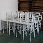 Aluminum Chiavari Bar Chair White Color Bar Chiavari Chair