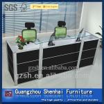 aluminum frame black chipboard reception desk SH-Q004