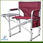 aluminum lightweight director folding chair with side table XCSL56