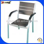 aluminum polywood armrest chair for restaurant ZT-1043C ZT-1043C