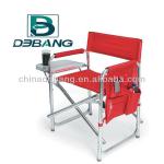 Aluminum Portable Director Chair with Magazine Organizer DB1022AT