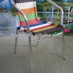 aluminum tube assembling french bistro rattan bar chairsYC028 YC028