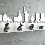 Amazing laser cut metal silhouette decorative wall stand SH-MWS004