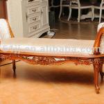 American antique style cherry color wood bedroom bench wood bench 062172