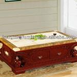 Antique Home furniture Marble top wooden Coffee Table HX-CT644 Coffee table HX-CT644