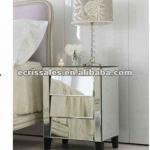 antique mirrored furniture,glass bedside table,venetian side nightstand MF06B