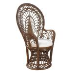 Antique Peacock Weaving Rattan Chair 13102