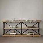 antique reclaimed wood console old-160