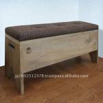 Antique reproduction storage bench AZ-550