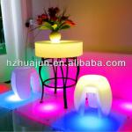 antique RGB led table round top&amp;colorful dining table HJ3035