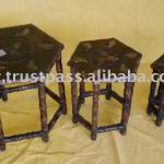 Antique Wooden Table Set of 3 ANT-01