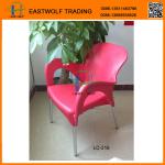 armrest stacking leisure outdoor plastic chair LC-216