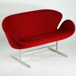 Arne Jocabsen 2 seater swan chair sofa fiberglass material chair H5011