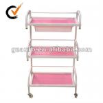 (Au-4) three layers move smoothly glass beauty trolley Au-4