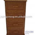 Bamboo cupboard table with four storage drawers in bedroom JI241594