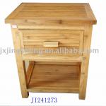 Bamboo cupboard with one drawers and holder bottom JI241273