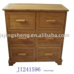 Bamboo cupboard with six storage drawers JI241596