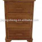 Bamboo cupboard with three storage drawers JI241595