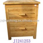 Bamboo cupboard with two drawers JI241253