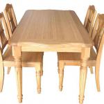 Bamboo Dinning Table And Chair