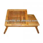 Bamboo foldable laptop table for computer LH396